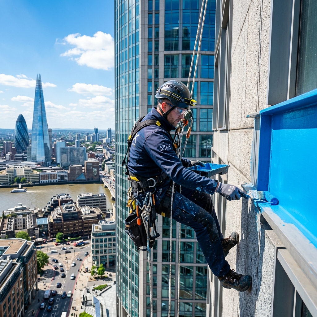 Exterior building painting
